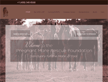 Tablet Screenshot of pregnantmarerescue.org